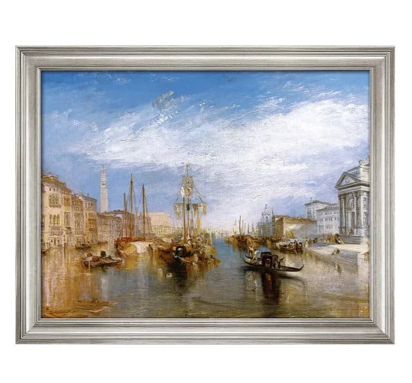 "Canal Grande" (1835) von William Turner (Romantik), limitierte Reproduktion auf Leinwand