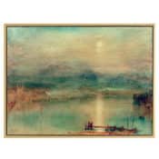 "Mondschein über dem Vierwaldstätter See" (1841-44) von William Turner, Malerei der Romantik, limitierte Reproduktion