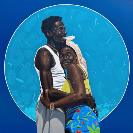 African Art Portraitmalerei „Tenacity“ (2021) von Eyitayo Alagbe