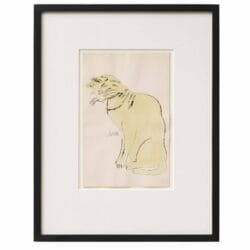 "Sam, from 25 Cats Named Sam and One Blue Pussy (Grün)" (1954) von Andy Warhol