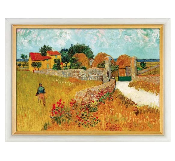 Vincent van Gogh: "Un Mas de Provence (Ein Bauernhaus in der Provence)" (1888), Reproduktion