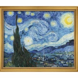 Vincent van Gogh: "Sternennacht" (1889), gerahmte Reproduktion