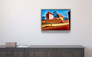 Ölbild "Traumschloss II" (2024) von Christin Lutze (Unikat)
