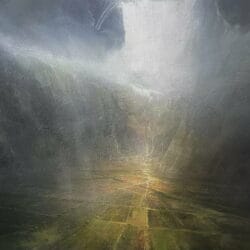 Abstrakte Ölmalerei "Valley of Hope - 3" (2023) von Ivan Grozdanovski