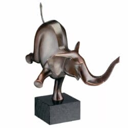 Bronzekulptur "Happy Elefant" (2004) von Evert den Hartog