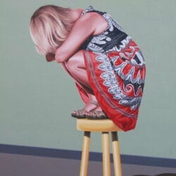 "Sonke 3" - Konzeptuelles Portrait von Erlend Steiner Lovisa, Öl auf Leinwand