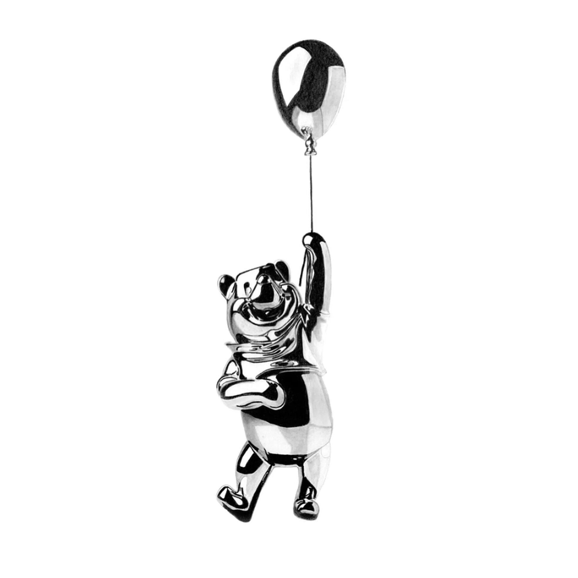 &quot;Metal Pooh&quot; (2022) - Pencil drawing in a chrome look by Paul Stowe