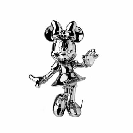 "Metal Minnie" (2022) - Handgezeichnete Chrom-Figur von Paul Stowe