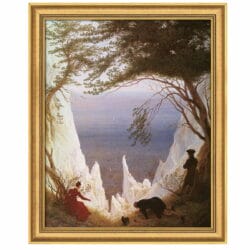 Caspar David Friedrich: "Kreidefelsen auf Rügen" (1818), limitierte Reproduktion auf Leinwand