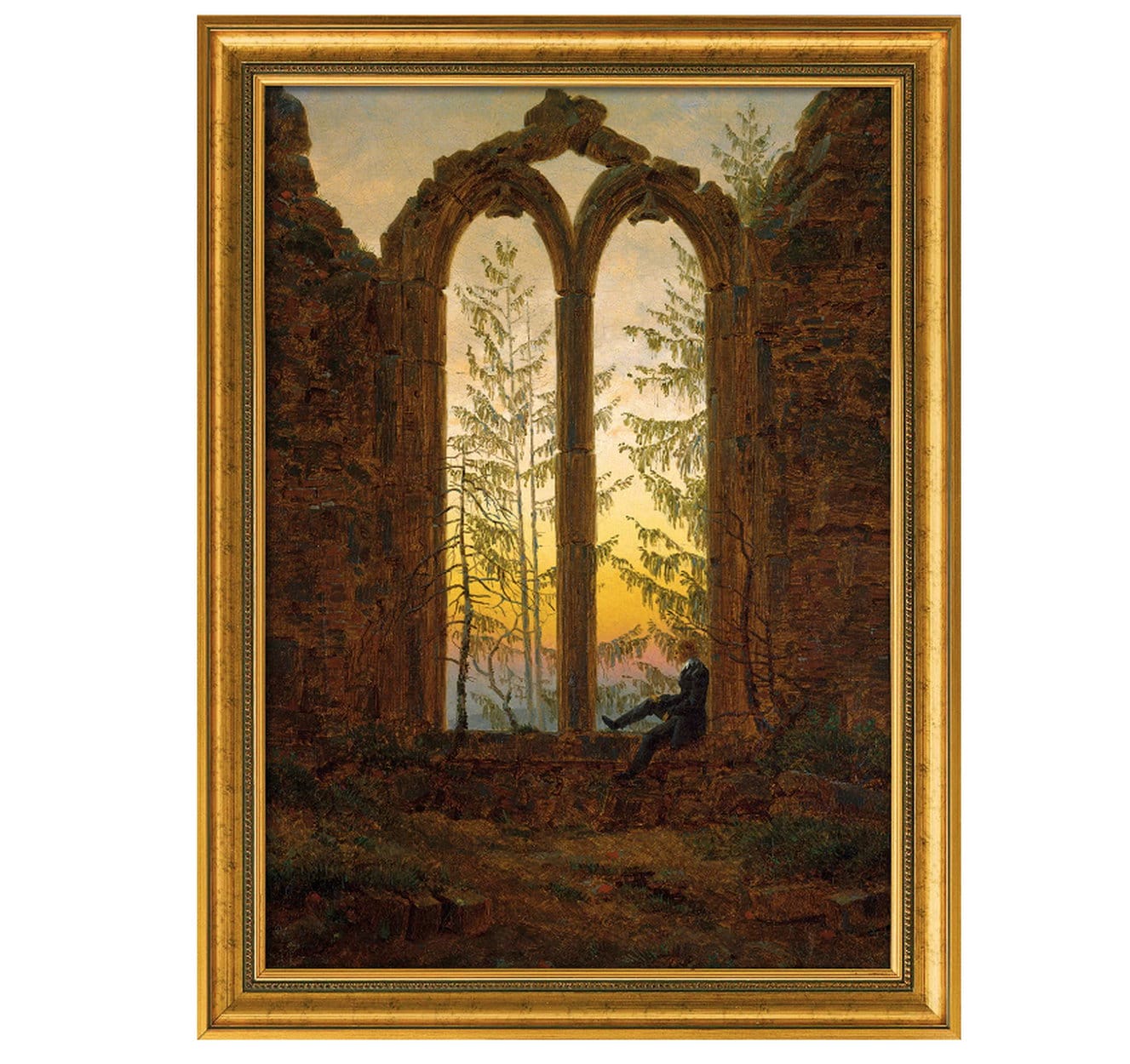 Caspar David Friedrich: &quot;The Dreamer&quot; (around 1835), limited reproduction on canvas