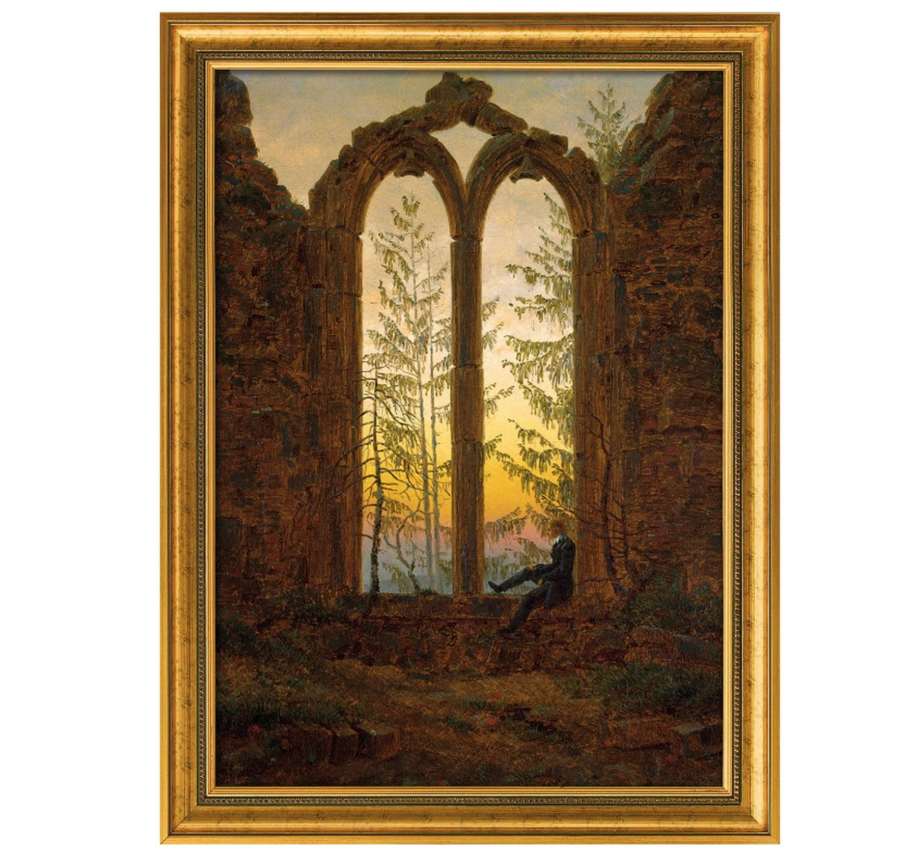 Caspar David Friedrich: "Der Träumer" (um 1835), limitierte Reproduktion auf Leinwand