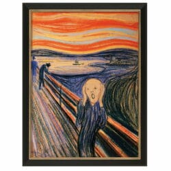 Edvard Munch: "Der Schrei" (1895), limitierte Reproduktion auf Leinwand