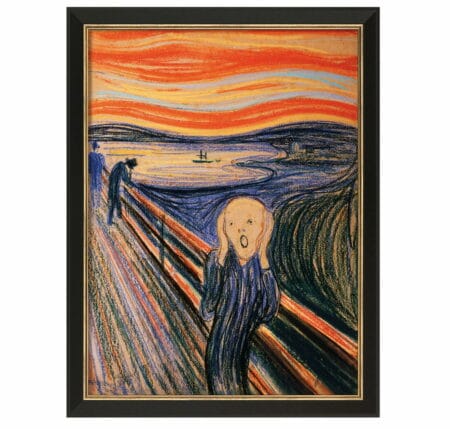 Edvard Munch: "Der Schrei" (1895), limitierte Reproduktion auf Leinwand