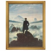 "Der Wanderer über dem Nebelmeer" (1818) - berühmtes Ölgemälde von Caspar David Friedrich als limitierte Reproduktion