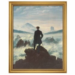 "Der Wanderer über dem Nebelmeer" (1818) - berühmtes Ölgemälde von Caspar David Friedrich als limitierte Reproduktion