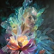 Oil painting &quot;Blütenzauber&quot; (2024) by Valentina Andrees