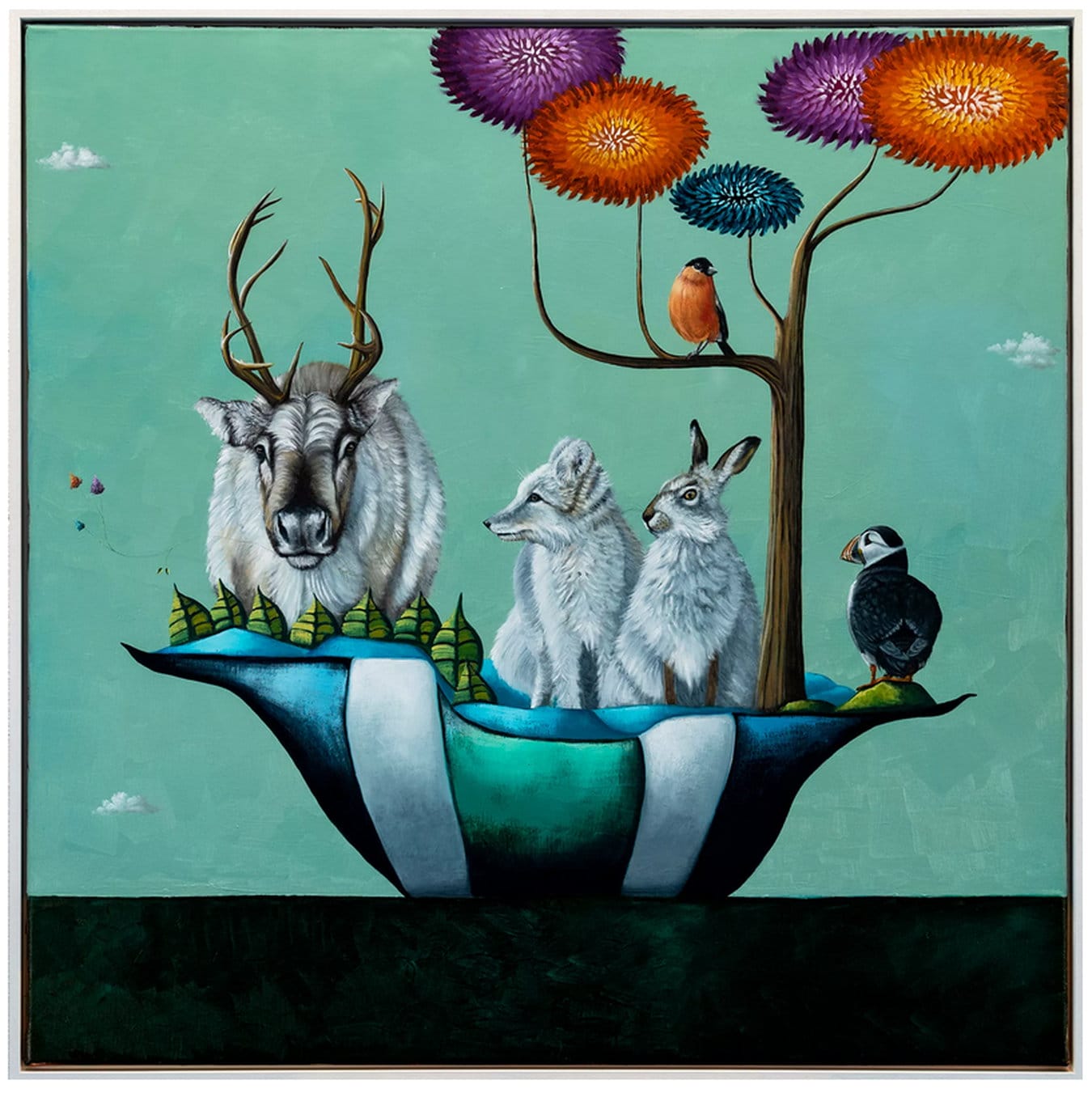 Oil painting &quot;Series hope | Fauna in Norway II&quot; (2024) of Lezzueck Coosemans