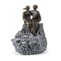 Liebesskulptur "Gemeinsamkeiten" von Gerard, bronzierter Metallguss