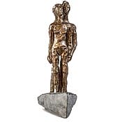 Bronzeskulptur "Große Reise (Paar im Boot)" (2017) von Dagmar Vogt