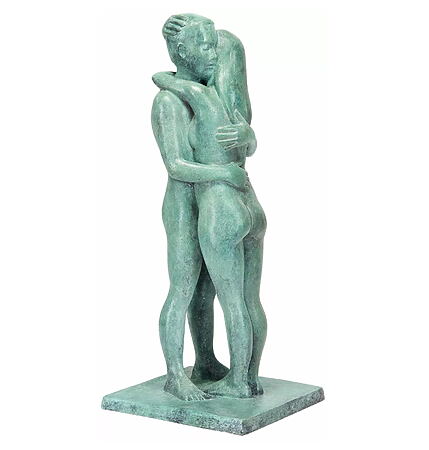 Bronzeskulptur "Liebespaar" von Sorina von Keyserling