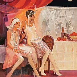 "Au Claire de la Lune Nr. 81" von Bernard Peltriaux, limitierte Giclée Fine Art Print Edition
