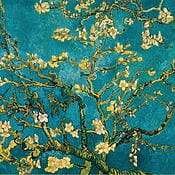 Peinture à l&#39;huile &quot;Flowers Amander Tree Branches&quot; (1890) par Vincent Van Gogh, reproduction limitée sur toile