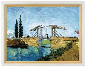"Die Zugbrücke" (1888) von Vincent van Gogh, limitierte Reproduktion