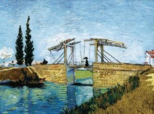"Die Zugbrücke" (1888) von Vincent van Gogh, limitierte Reproduktion