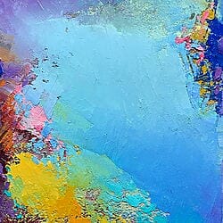 Small -format oil painting &quot;Different Seasons&quot; (2021) by Dini Christoforou