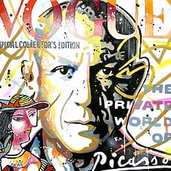 Pop Art Gemälde "Pablo Picasso, the women of his life" (2023) von Patrick Cornée