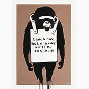 Street Art &quot;Laugh Now (Artist Proof)&quot; (2003) by Banksy