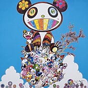 Japan Pop Art &quot;The Pandas Say They&#39;re Happy&quot; (2016) by Takashi Murakami