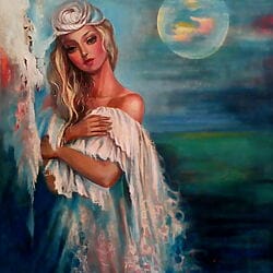 Sensual oil painting &quot;Passion&quot; (2016) by Reneta Isin