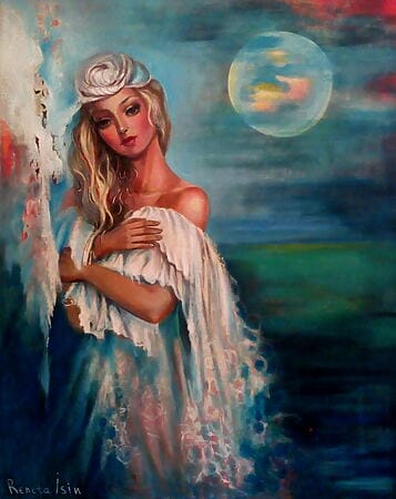 Sinnliche Ölmalerei „Passion“ (2016) von Reneta Isin