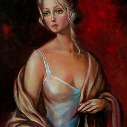 Frauenportrait im venezianischen Stil „Venice 16th Century“ (2019) von Reneta Isin