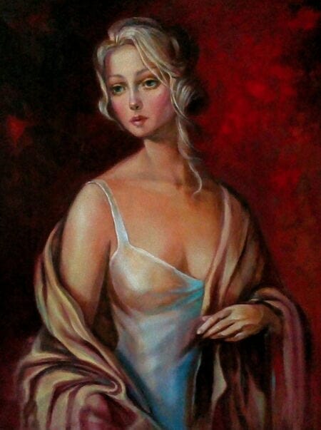 Frauenportrait im venezianischen Stil „Venice 16th Century“ (2019) von Reneta Isin Miniaturansicht für das Anzeigenbild