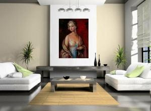 Frauenportrait im venezianischen Stil „Venice 16th Century“ (2019) von Reneta Isin