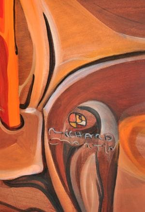 Erotische Ölmalerei "Curvisme - 1´618" (2021) von Richard Martin