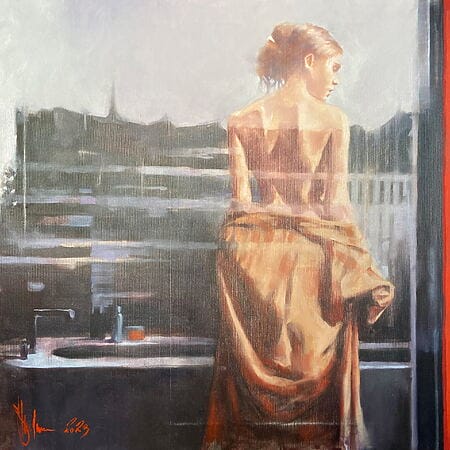 Ölgemälde "The Dreams of a Voyeur №7" (2023) von Igor Shulman