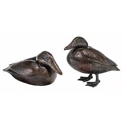 Set of two garden sculptures &quot;Eide ducks&quot; by Kurt Arentz, limited series