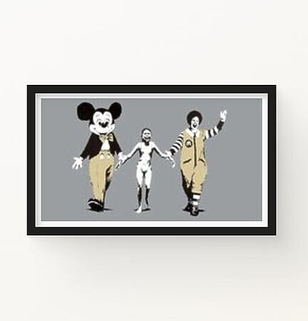 „Napalm“ (2004) von Banksy, limitierter Siebdruck