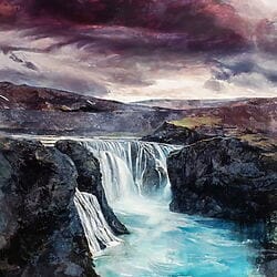 Landschaftsmalerei "To be titled…" (2023) von Mark Thompson