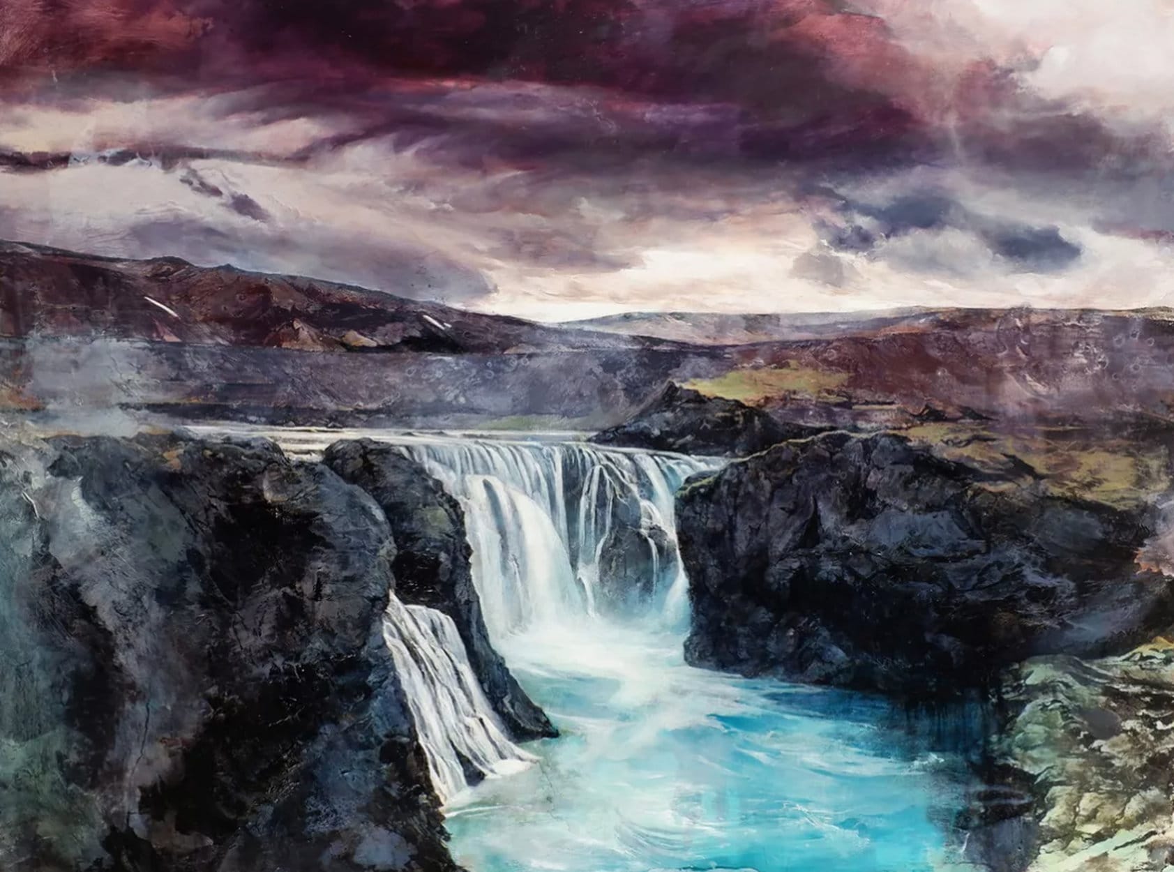 Landscape painting &quot;To be titled ...&quot; (2023) by Mark Thompson