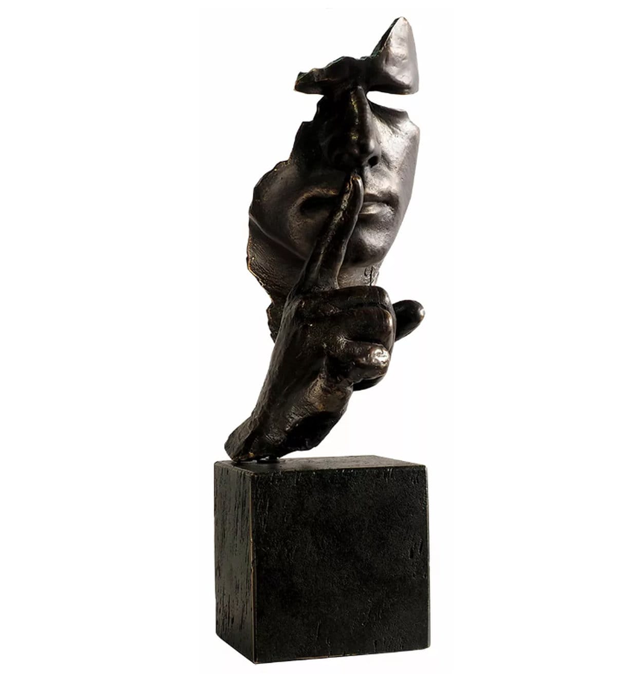 Bronzeskulptur „Calm & Silence“ von Miguel Guía