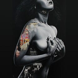 Collage "SKIN_05" (2016) von Alessandra Pagliuca