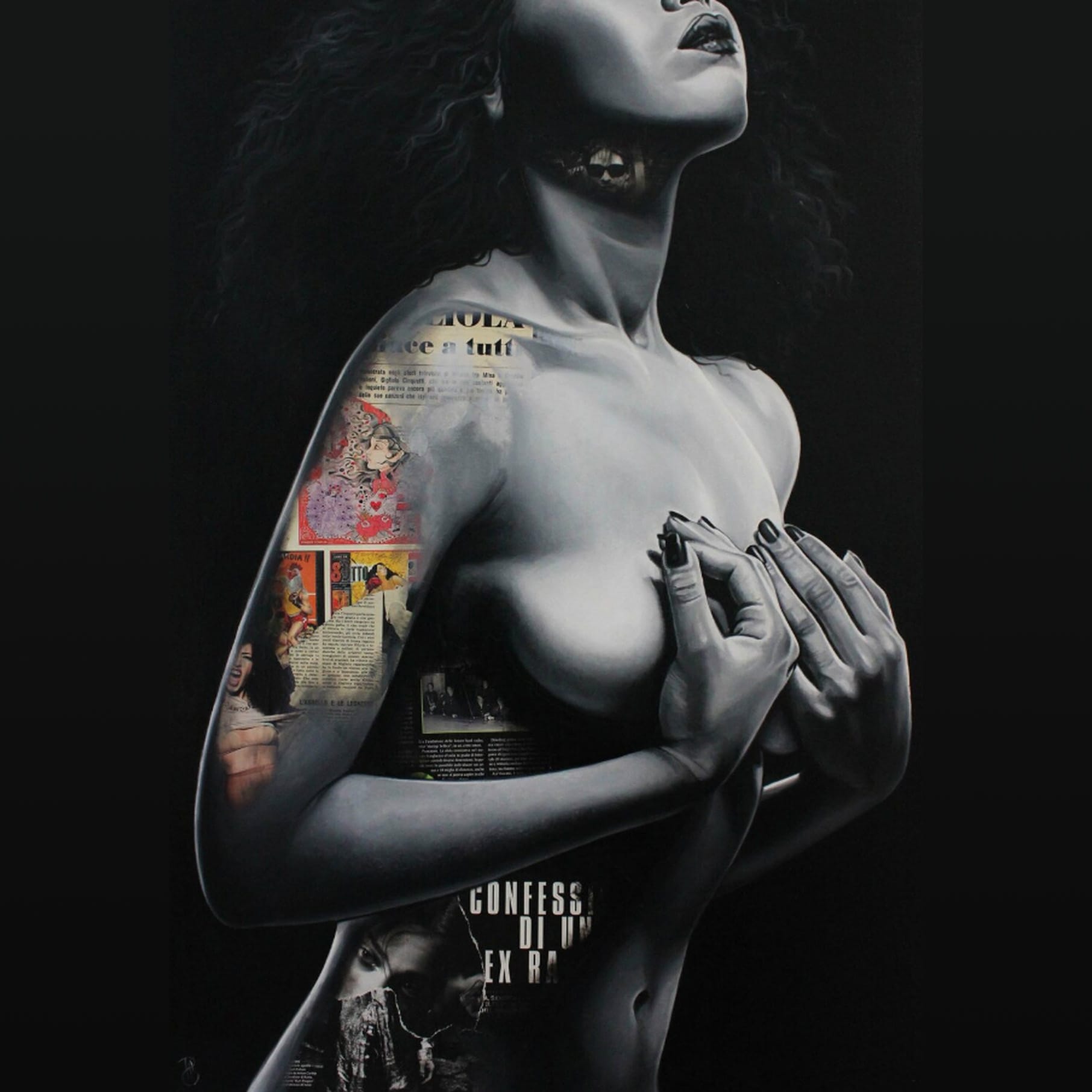 Collage &quot;Skin_05&quot; (2016) by Alessandra Pagliuca