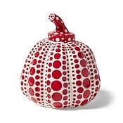 Lackbemalte Figur "PUMPKIN" (Red Edition, 2015) von Yayoi Kusama, limitiere Edition