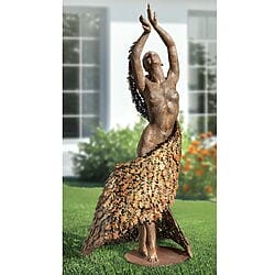 Garden sculpture &quot;Mother Earth Dancing&quot; by Beth Newman Maguire, unique in bronze