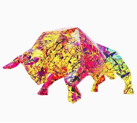 Abstrakte Stierskulptur "TAURUS" (2021) von Vincent Bardou
