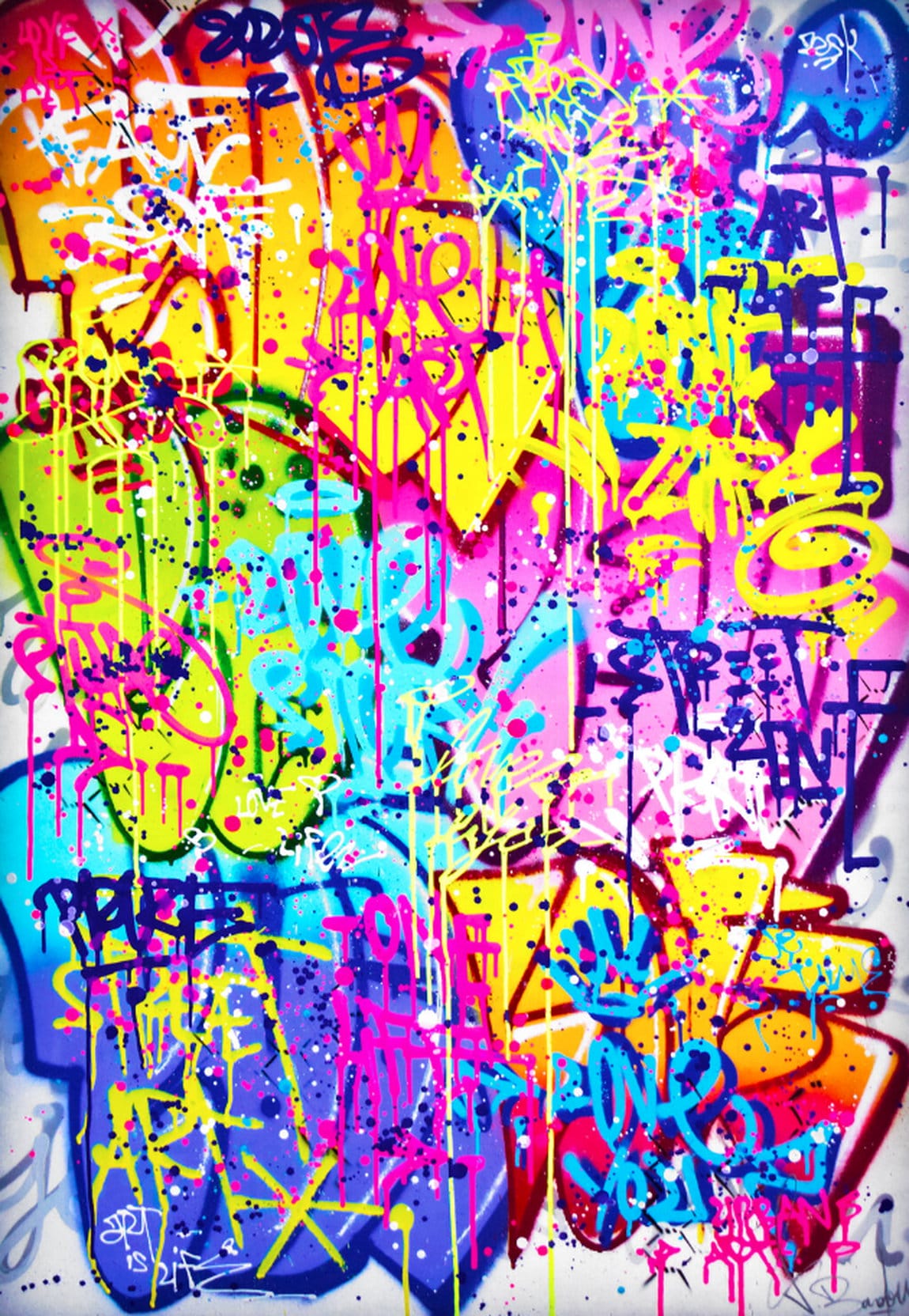 Graffiti painting &quot;Art Life&quot; (2022) by Vincent Bardou